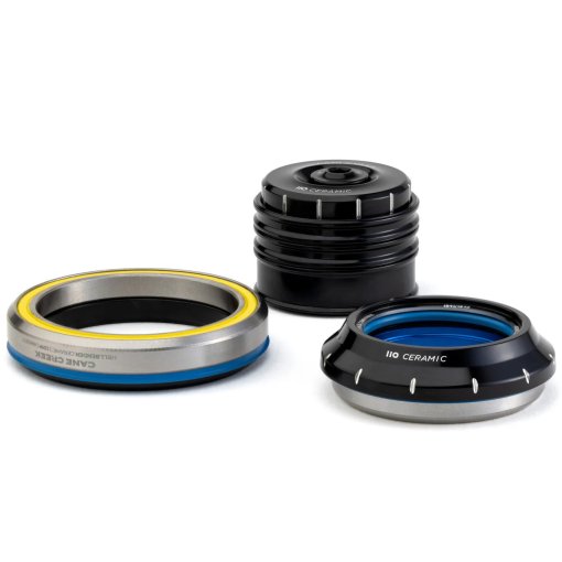 Photo produit de Cane Creek Jeu de Direction - 110 Ceramic - Tapered | IS41/28.6 | IS52/40 - noir/argenté
