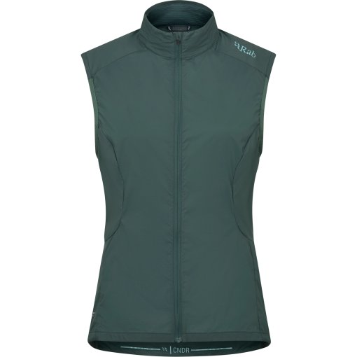 Foto de Rab Chaleco Mujer - Cinder Windveil - green slate