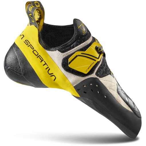Photo produit de La Sportiva Chaussons Escalade Homme - Solution - Blanc/Jaune