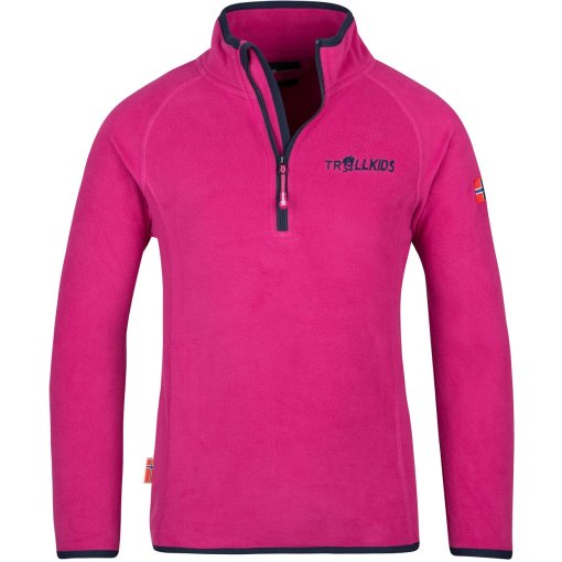 Foto de Trollkids Jersey Polar con Cremallera Media Niño - Nordland - Fireberry/Navy