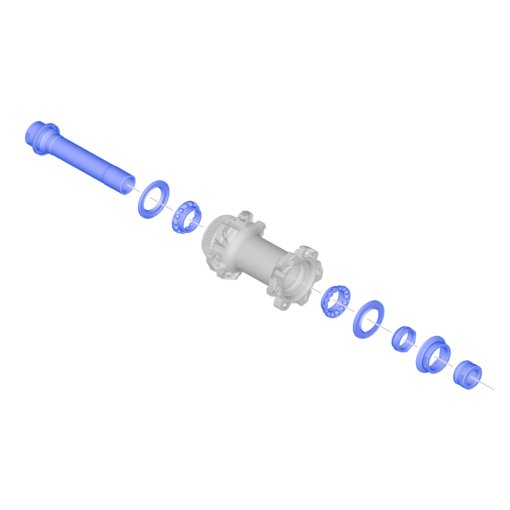 Immagine prodotto da Shimano Asse di Mozzo per Dura Ace WH-R9270 - Anteriore | Y0MK98010