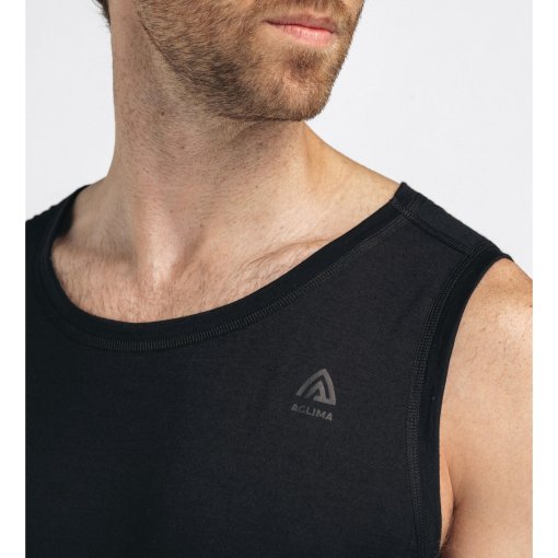 Aclima Lightwool 140 Singlet V2 Sleeveless Shirt Men - jet black
