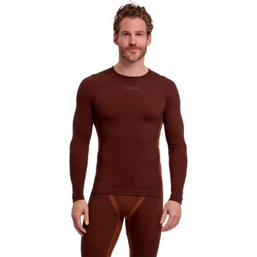 Zdjęcie: Falke Wool-Tech Thermozone Koszulka z Długim Rękawem Mężczyźni - chestnut 5534