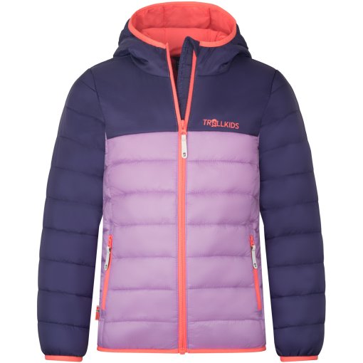Photo produit de Trollkids Veste Enfant - Eikefjord - Light Violet/Deep Violet/Coral Pink