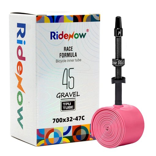 Photo produit de RideNow Chambre à air - Gravel 700/32C-47C | VTT 29/1,5-2,0 | Valve Presta en métal - 45g