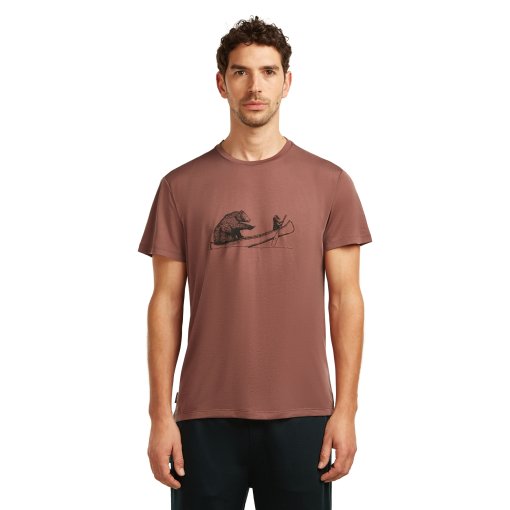 Productfoto van Icebreaker Merino Core Canoe Companions T-shirt heren - Carob