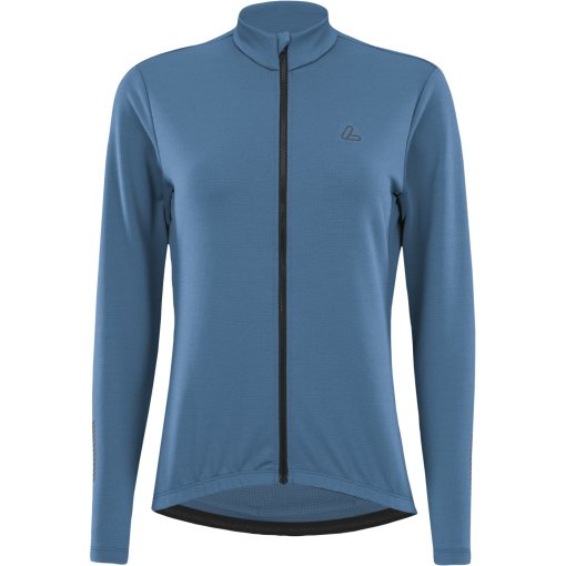 Photo produit de Löffler Skys Merino Mid Maillot cyclisme à manches longues pour femme - cornflower 462