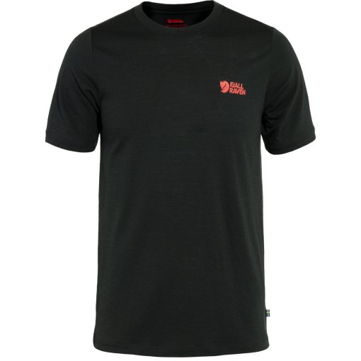 Foto de Fjällräven Camiseta Hombre - Abisko Wool Logo - negro