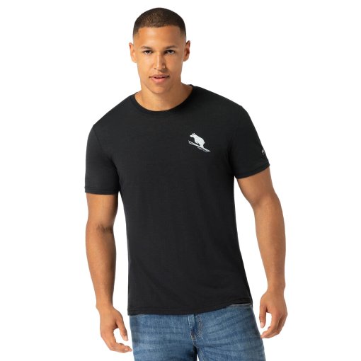 Produktbild von SUPER.NATURAL Little Flear T-Shirt Herren - Jet Black/Vapor Grey