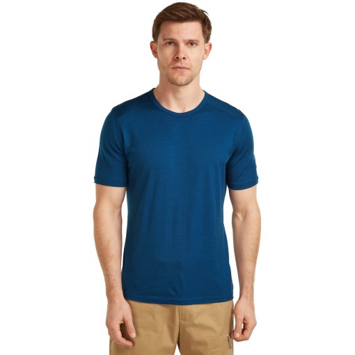Picture of Icebreaker Merino 200 Oasis Short Sleeve Crewe Thermal Top Men - Atlantis