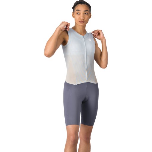 Picture of Castelli Free Sanremo 3 Suit Sleeveless Women - winter sky/silver moon-smoky grey 486