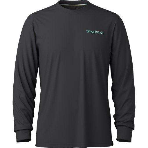 Foto de SmartWool Camiseta de Manga Larga Unisex - Gondola View Graphic - 001 negro