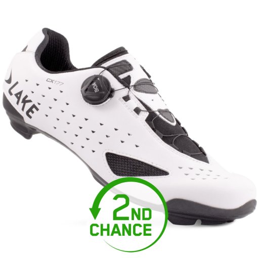 Picture of Lake CX177 Road Shoes Men - Wide - white/black - 2nd Choice