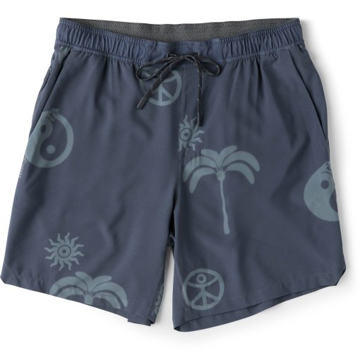 Photo produit de Roark Serrano 7&quot; Short running pour hommes - ebony