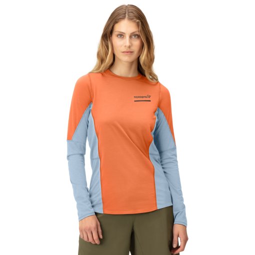 Foto de Norrona Camiseta de Manga Larga Mujer - senja equaliser lightweight - Flamingo