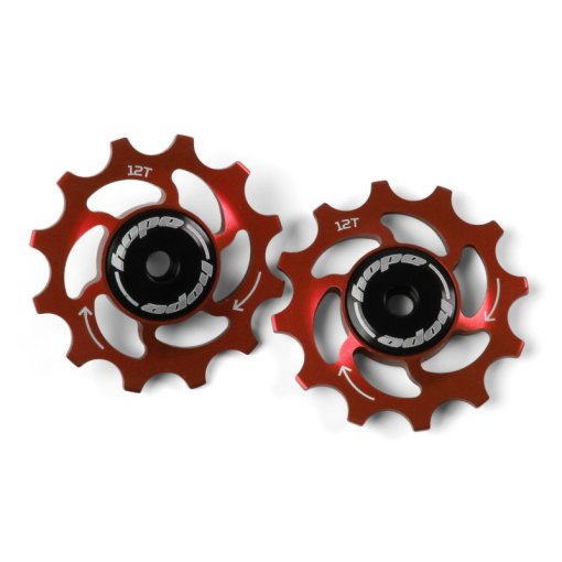 Picture of Hope Jockey Wheels - 12 Tooth - red