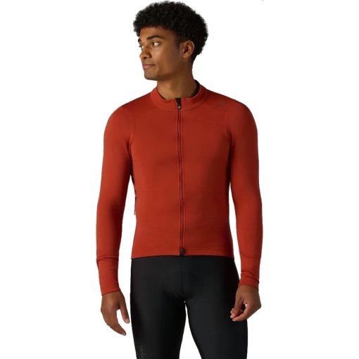 Produktbild von Velocio LUXE Thermo-Langarm-Trikot Herren - Red Ochre