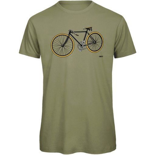 Produktbild von RTTshirts Retro Rennrad Fahrrad T-Shirt Herren - light olive