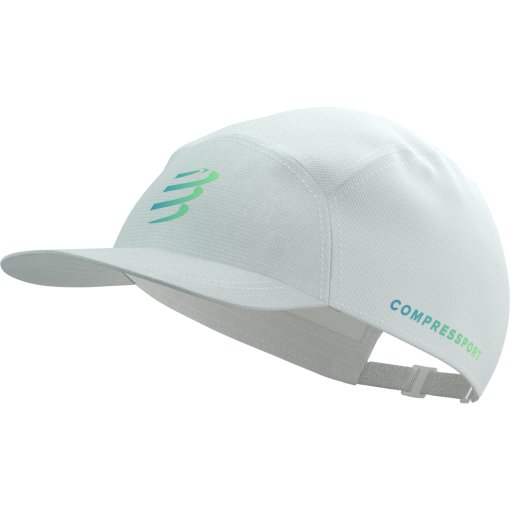 Image of Compressport 5 Panel Light Cap - star white/blue-green