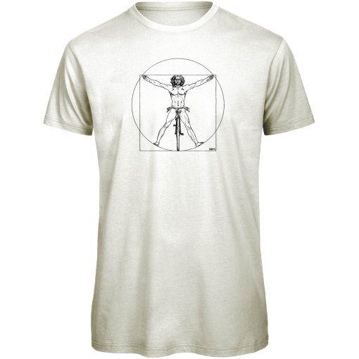 Immagine prodotto da RTTshirts Maglietta da Ciclismo	Uomo - DaVinci - bianco