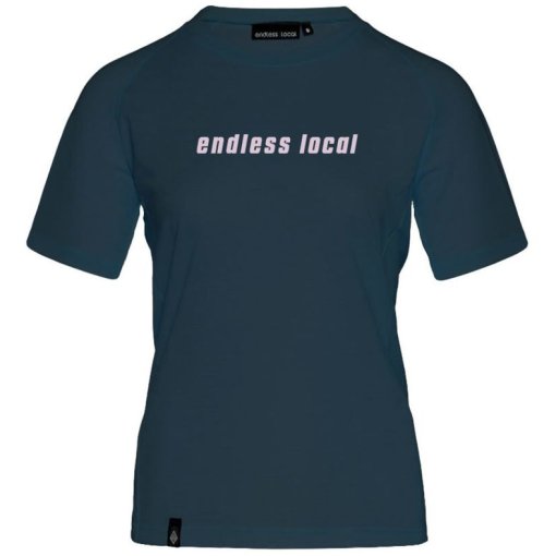 Foto de endless local Camiseta Mujer - Puro Merino - navy/rose