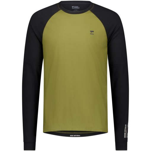 Foto de Mons Royale Maillot Ciclismo Hombre - Tarn Merino Wind - fern / negro