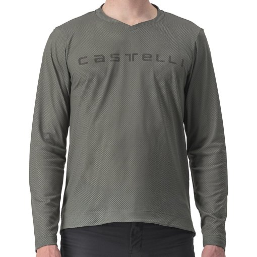 Immagine prodotto da Castelli Maglia a Maniche Lunghe Uomo - Trail Tech 2 - forest grey 089