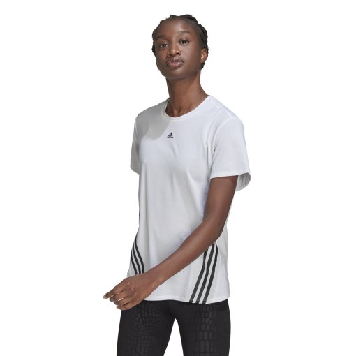Produktbild von adidas Trainicons 3-Streifen T-Shirt Damen - weiß/schwarz HI1275