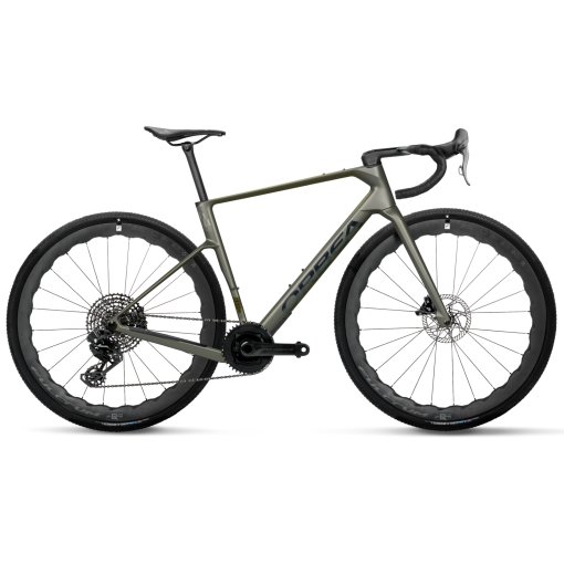 Photo produit de Orbea TERRA RACE M12eLTD 1X PWR - Super Record X - Vélo Gravel - 2027 - Spaceship Green (matt)