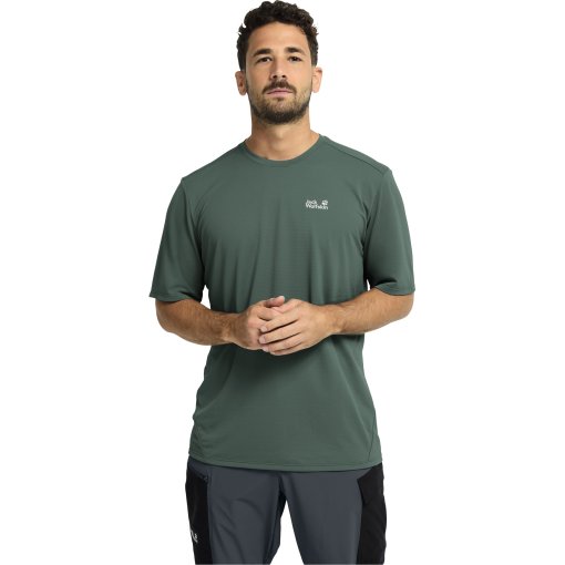 Productfoto van Jack Wolfskin Prelight Suncool T-shirt voor heren - sago palm