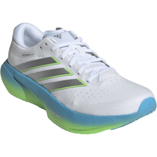 Productfoto van adidas Supernova Rise 3 Hardloopschoenen Heren - cloud white/silver metal/semi blue burst JP8680