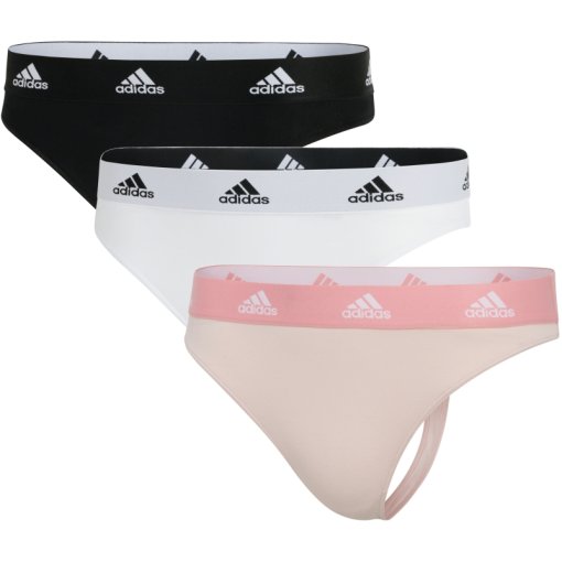 Produktbild von adidas Sports Underwear Sports Active Comfort Cotton Tanga Damen -  3er-Pack - 931 assorted