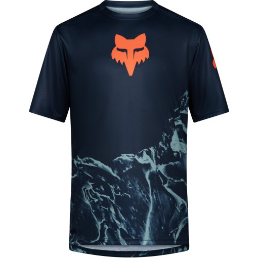 Foto de FOX Ranger Maillot de manga corta MTB para hombre - Image Print - arctic blue