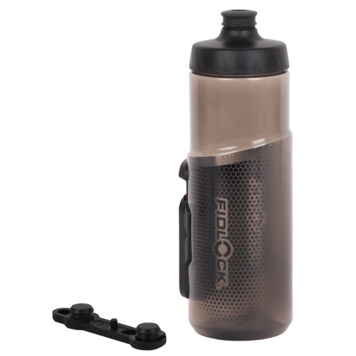 Produktbild von Fidlock Twist Set Trinkflasche 600ml + Bike Base Halterung - transparent schwarz 22