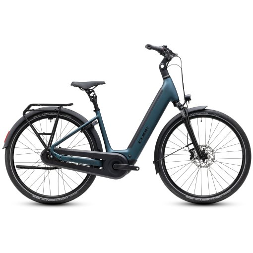 Picture of CUBE SUPREME RT HYBRID Comfort EX 600 - Easy Entry - Electric Bike - 2027 - 28&quot; - royalgreen / black