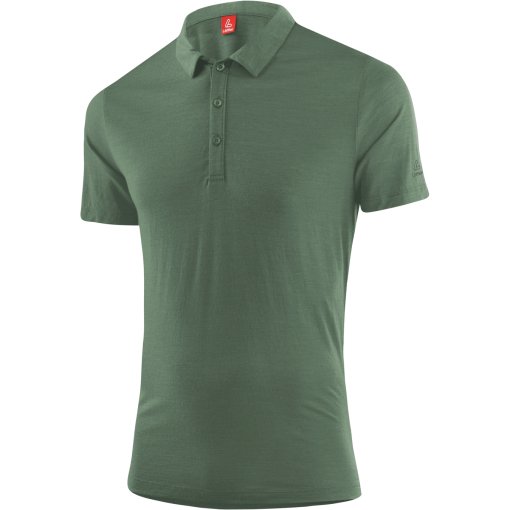 Foto de Löffler Camiseta Polo Hombre - Merino-Tencel™ - pine 327