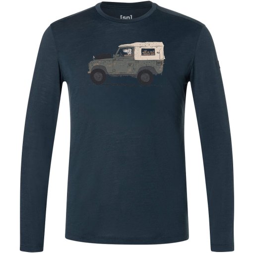 Picture of SUPER.NATURAL Dog Excursion Longsleeve Men - Blueberry/Various