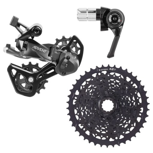 Foto de microSHIFT ADVENT V2 Upgrade Kit - Road | Medium | 1x9 Velocidades - CS-H093A Cassette (11-42D)