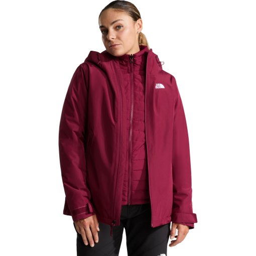 Photo produit de The North Face Carto Mono Triclimate Veste à capuche 3-en-1 pour femme - Burgundy Crush