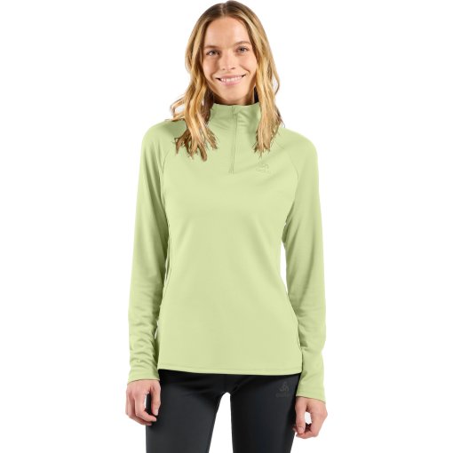 Foto de Odlo Segunda Capa 1/2 Zip Running Mujer - Essentials Ceramiwarm - shadow lime