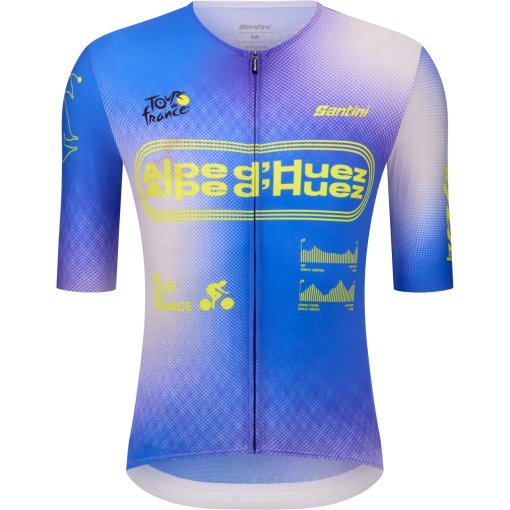 Photo produit de Santini Alpe D&#039;Huez Maillot à manches courtes pour hommes - Tour de France™ 2026 Collection RE97175CADHZ6TDF - lilla LL