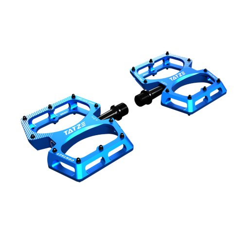 Foto de Tatze Pedales de Plataforma - CONTACT CNC Small - azul
