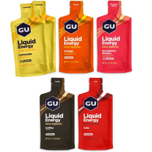 Photo produit de GU Liquid Energy Gel avec glucides - assortiment - 6x60g