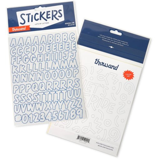 Produktbild von thousand Helm-Sticker - Lots of Letters