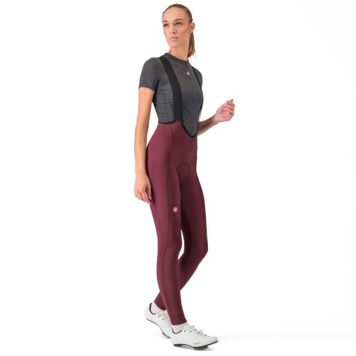 Foto de Castelli Culotte Corto con Tirantes Ciclismo Mujer - Espresso DT - deep bordeaux 625
