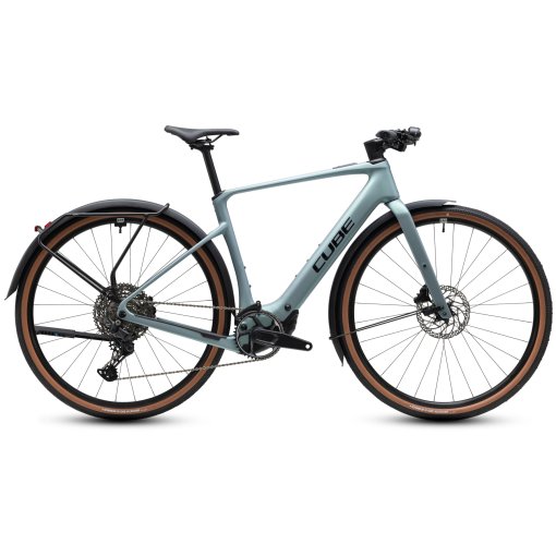 Foto de CUBE Bicicleta Eléctrica Urbana Fitness Carbono - NULANE HYBRID C:62 Race 400X FE - 2027 - seagrey / black