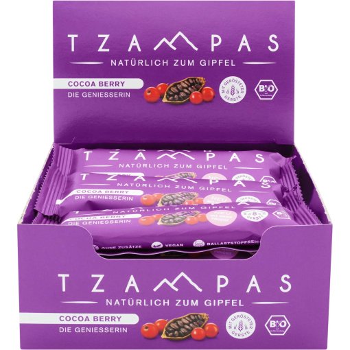 Immagine prodotto da TZAMPAS Barrita Energética BIO - Cocoa Berry - 16x40g