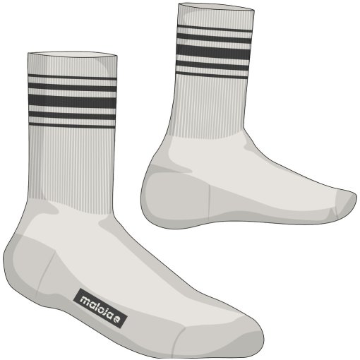 Photo produit de Maloja RaossiM. Chaussettes - shaded white 1148