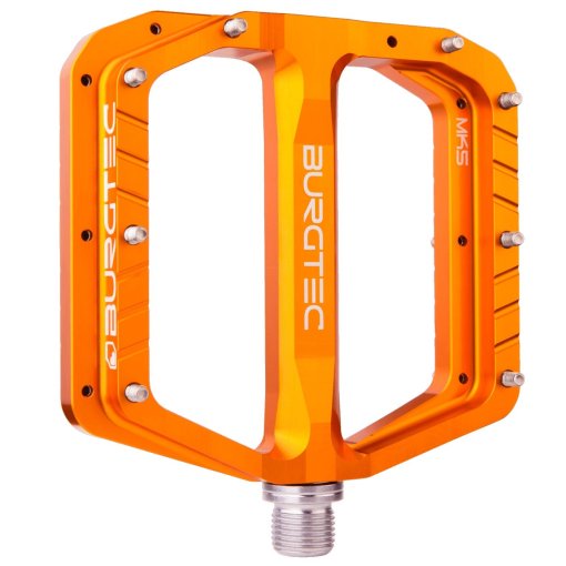 Foto de Burgtec Penthouse MK5 Flat Pedal - Steel Axle - Iron Bro orange