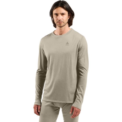 Foto de Odlo Camiseta Interior Manga Larga Hombre - Merino Light - agate gray